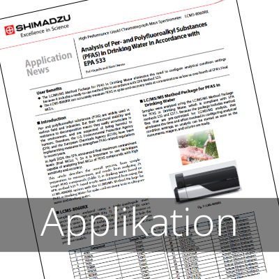 Applikation PFAS in Trinkwasser